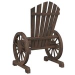 vidaXL Chaises de jardin Adirondack lot de 4 bois de sapin massif
