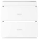 vidaXL Meuble sous lavabo de salle de bain Blanc 78 5 x 37 5 x 81 cm