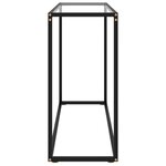 vidaXL Table console Transparent 100x35x75 cm Verre trempé