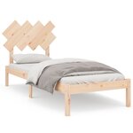 vidaXL Cadre de lit 90x200 cm Bois massif