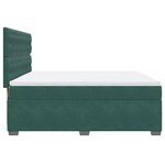 vidaXL Sommier à lattes de lit et matelas Vert foncé 180x200cm Velours