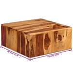 vidaXL Table basse Bois massif 70x70x30 cm