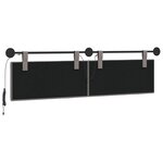 vidaXL Tête de lit suspendue Avec lumière LED Taupe Tissu