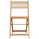 vidaXL Ensemble de bistro 3 Pièces beige polypropylène et bois massif