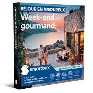 SMARTBOX - Coffret Cadeau Séjour en amoureux Week-end gourmand -  Séjour