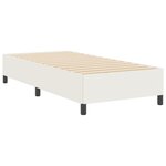 vidaXL Cadre de lit Crème 90x200 cm Tissu Côtelé