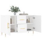 vidaXL Buffet blanc 100x36x60 cm bois d'ingénierie