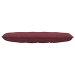 vidaXL Coussin de Dos Bordeaux 140 x 19 x 50 cm tissu