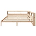 vidaXL Lit bibliothèque sans matelas 200x200 cm bois massif de pin