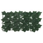 vidaXL Écran de balcon avec feuilles Vert foncé 500 x 100 cm