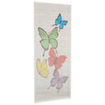 vidaXL Rideau de porte contre insectes Bambou 90 x 200 cm