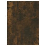 vidaXL Meuble TV Chêne fumé 102x37 5x52 5 cm Bois d'ingénierie