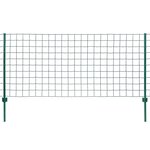 vidaXL Clôture Euro Acier 20x0 8 m Vert