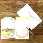 Carte Joyeuses Pâques Bonne Fête Chrétienne - Avec Enveloppe 12x19 5cm