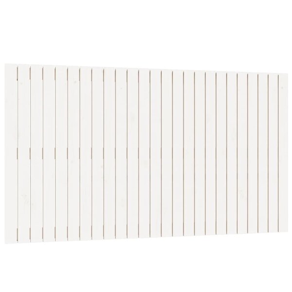 vidaXL Tête de lit murale Blanc 159 5x3x90 cm Bois massif de pin