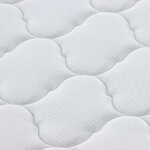 vidaXL Matelas avec Couche de Coco Blanc 160 x 80 cm Mousse PU