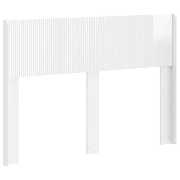 vidaXL Tête de lit Blanc brillant PB