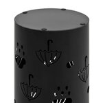vidaXL Porte-parapluie Design Parapluies Acier Noir