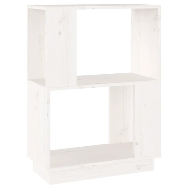 vidaXL Bibliothèque/Séparateur de pièce Blanc 51x25x70 cm Pin solide