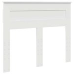 vidaXL Tête de lit Blanc 120 cm Bois d'ingénierie
