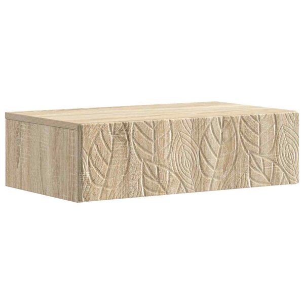 vidaXL Table d'appoint murale 59 x 34 5 x 17 cm Bois d'ingénierie