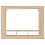 vidaXL Meuble TV chêne sonoma 152x22x113 cm bois d'ingénierie