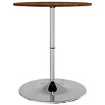 vidaXL Table de bar marron foncé Ø60x89 5 cm bois massif de chêne