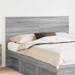 vidaXL Tête de lit Gris Sonoma 150 cm Bois d'ingénierie