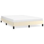 vidaXL Cadre de lit sans matelas crème 140x200 cm similicuir