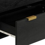 vidaXL Buffets 3 Pièces noir bois d'ingénierie