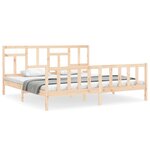 vidaXL Cadre de lit sans matelas 200x200 cm bois massif de pin