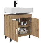 vidaXL Unité de vanité de salle de bain Chêne artisanal