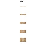 vidaXL Étagère chêne artisanal 60 x 24 x 168 cm Bois d'ingénierie