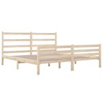 vidaXL Cadre de lit sans matelas bois de pin massif 140x190 cm