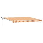 vidaXL Auvent rétractable Jaune et Orange 450 × 300 cm Polyester