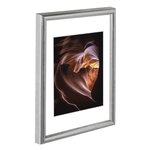 Cadre photo en bois 'phoenix'  argenté  13 x 18 cm hama