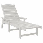 vidaXL Transat Blanc 73.5 x 92 x 90 cm HDPE