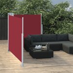 vidaXL Auvent latéral rétractable Rouge 100 x 600 cm