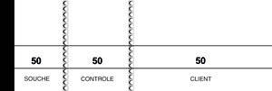 Lot de 10 BLOCS PASSE PARTOUT BLANC 50 X 150 ELVE