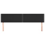 vidaXL Têtes de lit 2 Pièces Noir 100x5x78/88 cm Similicuir