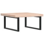 vidaXL Étagère de vasque murale acier et bois de chêne massif