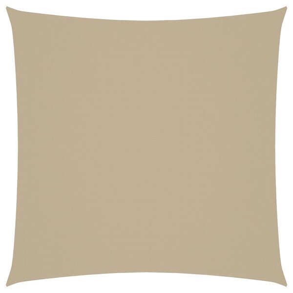vidaXL Voile de parasol tissu oxford carré 5x5 m beige