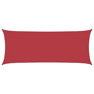 vidaXL Voile d'ombrage 160 g/m² Rouge 2x4 5 m PEHD