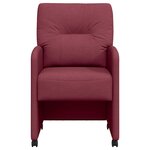 vidaXL Chaises de salle à manger 2 Pièces Rouge bordeaux 57 x 67 x 95 cm