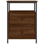 vidaXL Table de chevet chêne marron 44x45x60 cm bois d'ingénierie