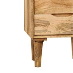 vidaXL Table de chevet Bois de manguier massif 40 x 30 x 59 5 cm