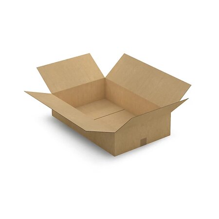 Caisse carton brune simple cannelure raja 70x45x16 cm (lot de 20)