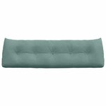 vidaXL Coussin de Dos Vert Mer 160 x 24 x 50 cm Velours