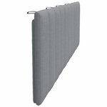 vidaXL Coussin de tête de lit Hanko gris clair 180 cm tissu