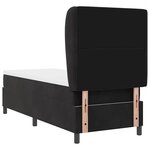 vidaXL Lit à ressorts avec matelas Noir 80 x 200 cm Velours